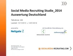 2014 SocialMedia Recruting Studien Deutschland_Österreich_Schweiz