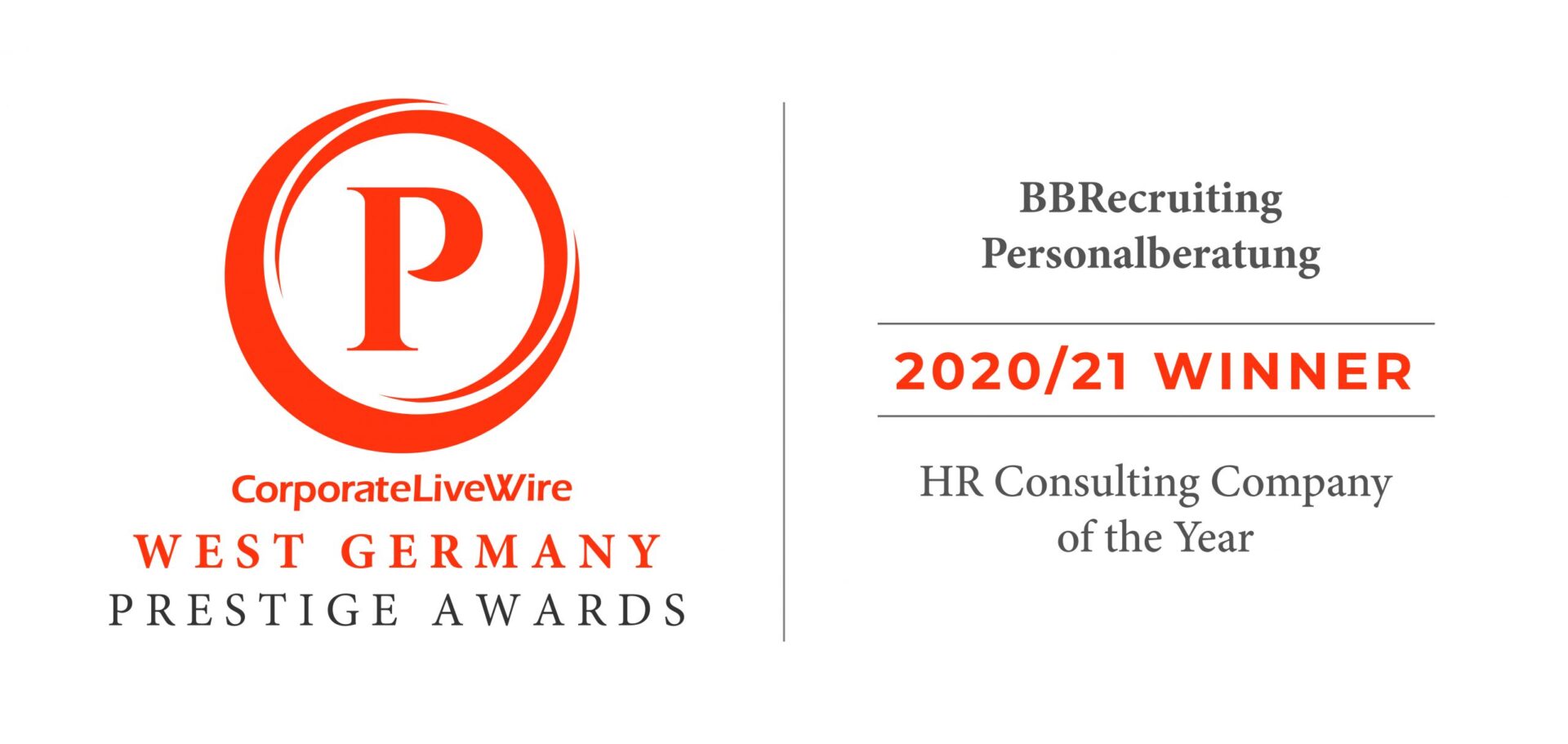 BBRecruiting Personalberatung West Germany Prestige Awards 2