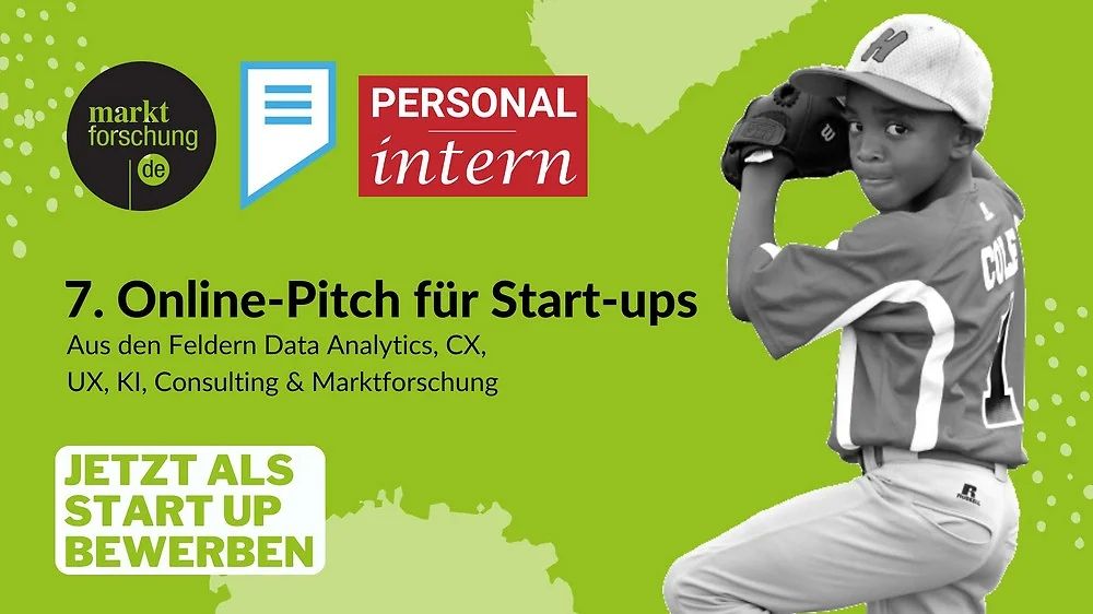 Am Dienstag, dem 12.11.2024, startet der 7. Start-up Online-Pitch in den Feldern Data Science, Data Analytics, UX, CX, KI, Consulting sowie Markt- und Meinungsforschung. Die Personalberatung BBRecruiting ist zum 7. Mal als Sponsor und in der Jury dabei.